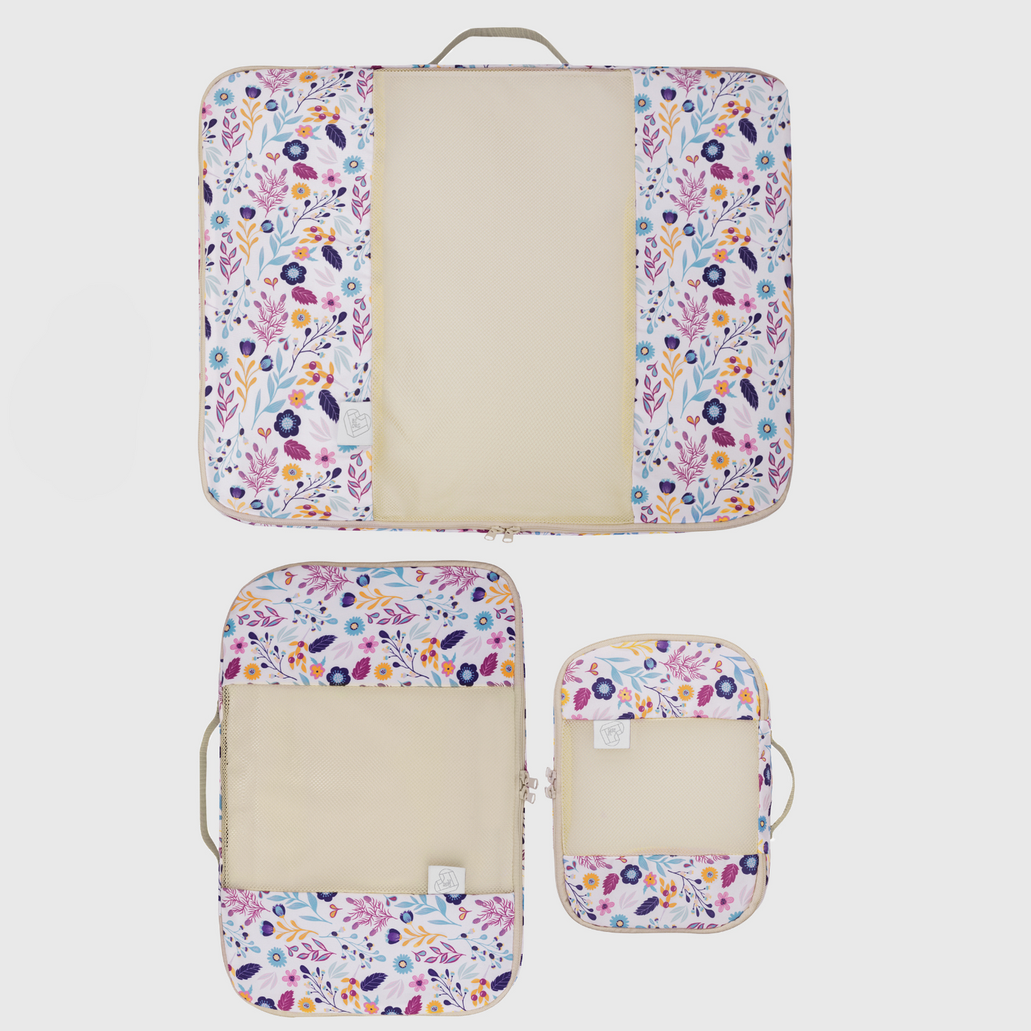 Organizador de Ropa Flores Beige