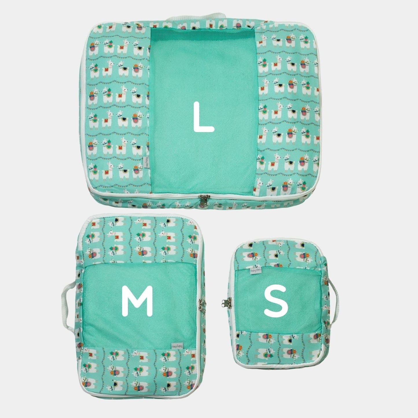 Transporta o guarda la ropa perfectamente doblada y ordenada en la maleta o en tu clóset. Ahorra espacio y tiempo en empacar/desempacar. Organizadores de Ropa en print Llamas.