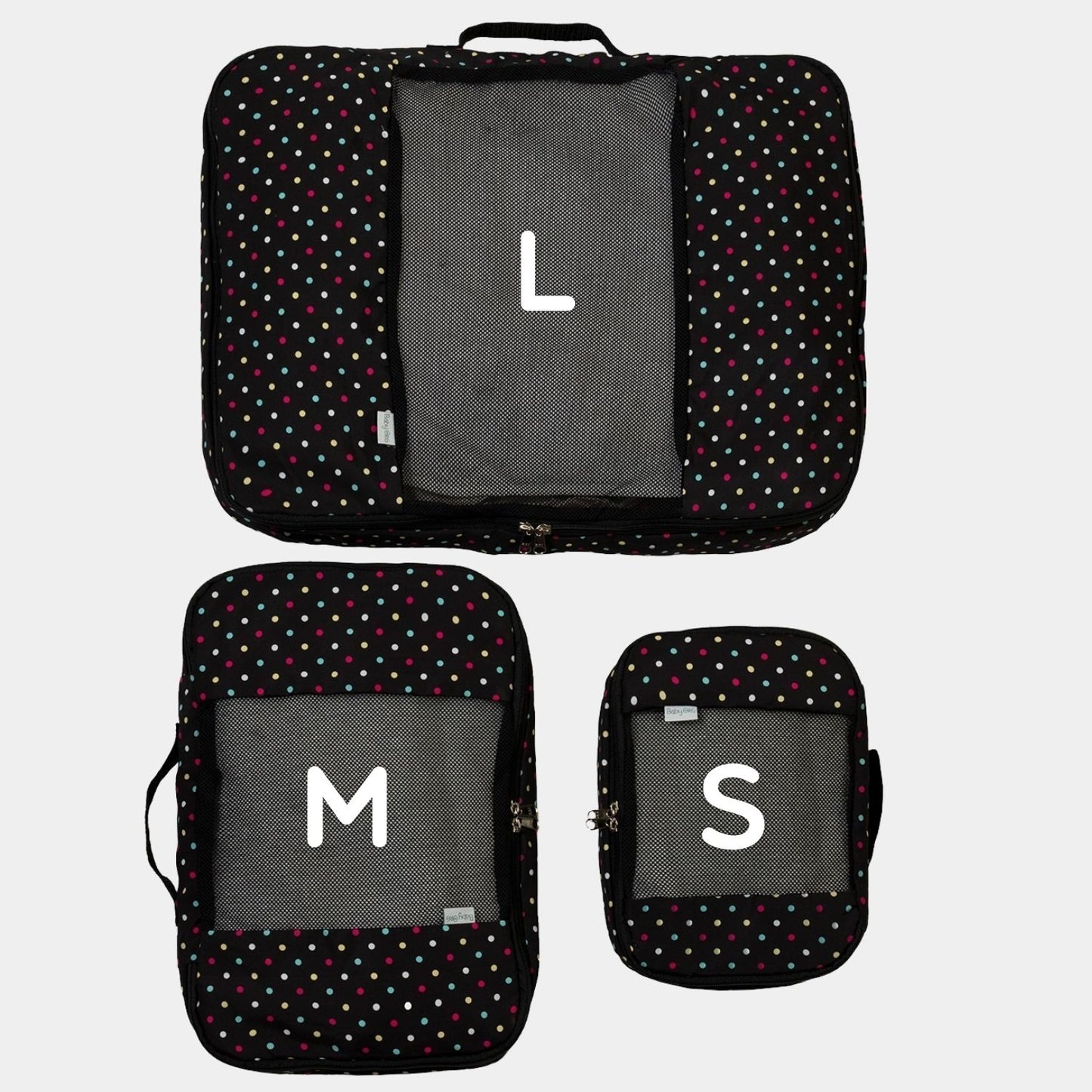 Transporta o guarda la ropa perfectamente doblada y ordenada en la maleta o en tu clóset. Ahorra espacio y tiempo en empacar/desempacar. Organizadores de Ropa en print Puntos.