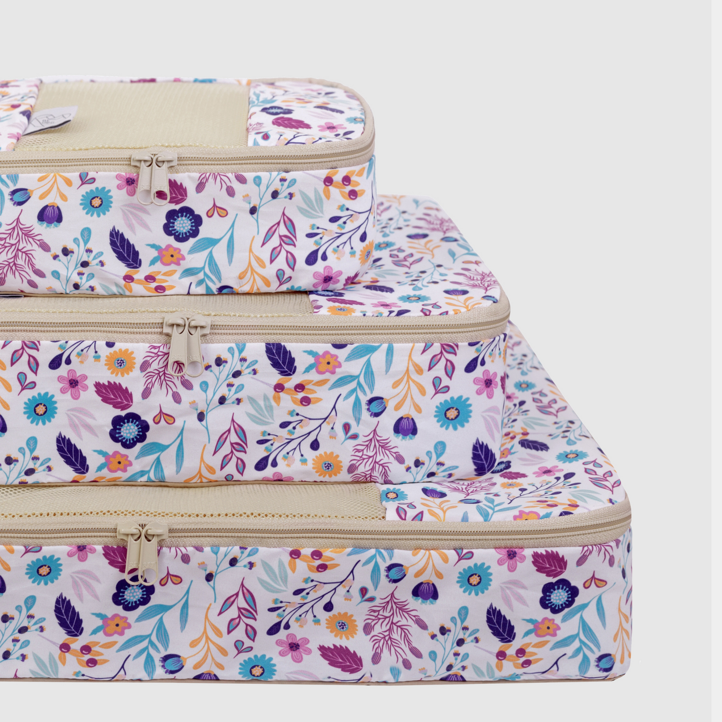 Organizador de Ropa Flores Beige