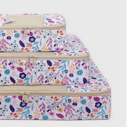 Organizador de Ropa Flores Beige