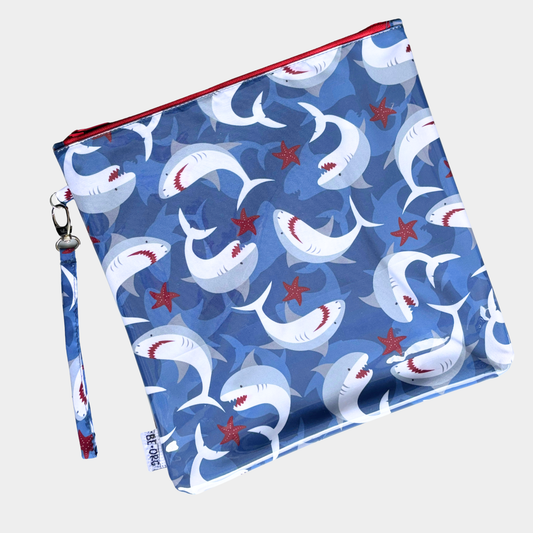 Estuche Impermeable Grande Tiburones