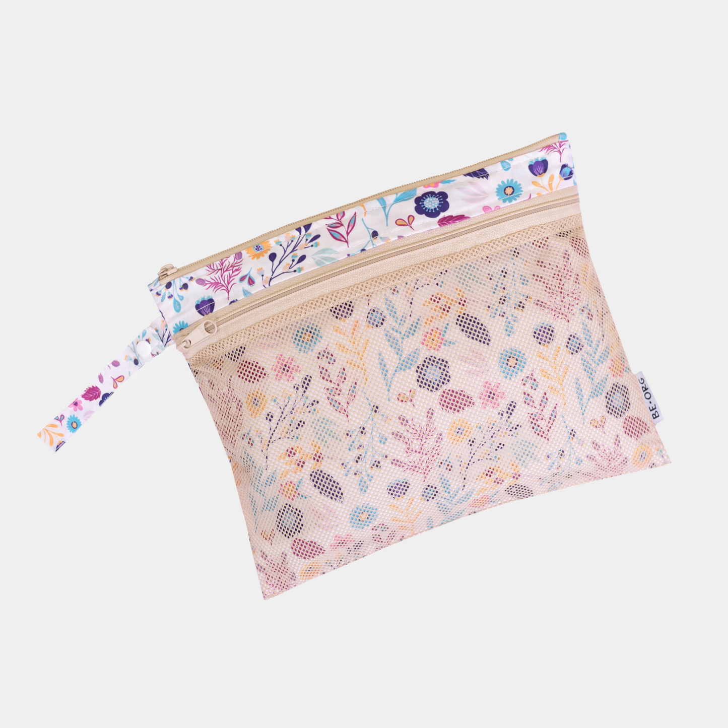 Neceser Express Flores Beige + Cambiador