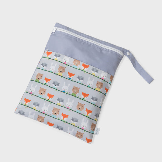 Bolsa de Muda en print de Zorritos. Bolso para transportar una muda de ropa extra dentro de la mochila, maletín o suelta.