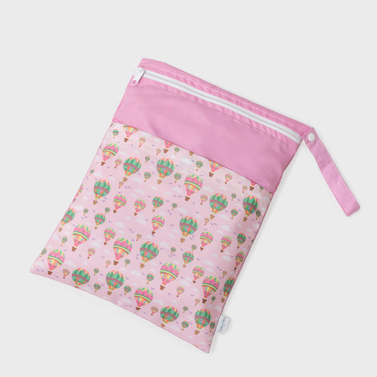 Bolsa de Muda en print de Globos. Bolso para transportar una muda de ropa extra dentro de la mochila, maletín o suelta.