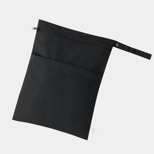 Bolsa de Muda en color de Negro. Bolso para transportar una muda de ropa extra dentro de la mochila, maletín o suelta.