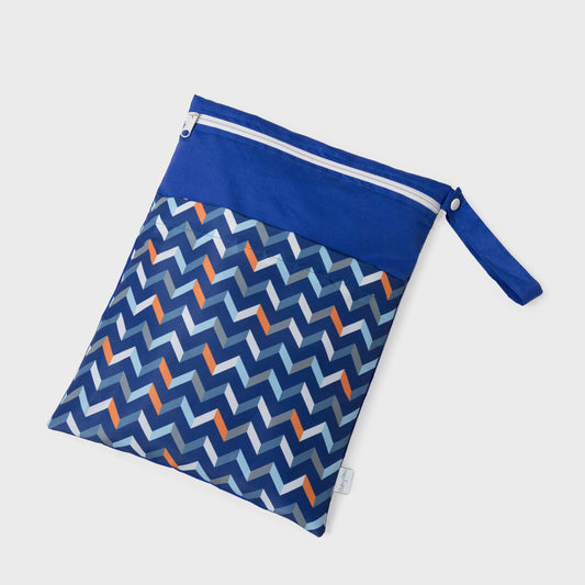 Bolsa de Muda en print de Rayas. Bolso para transportar una muda de ropa extra dentro de la mochila, maletín o suelta.
