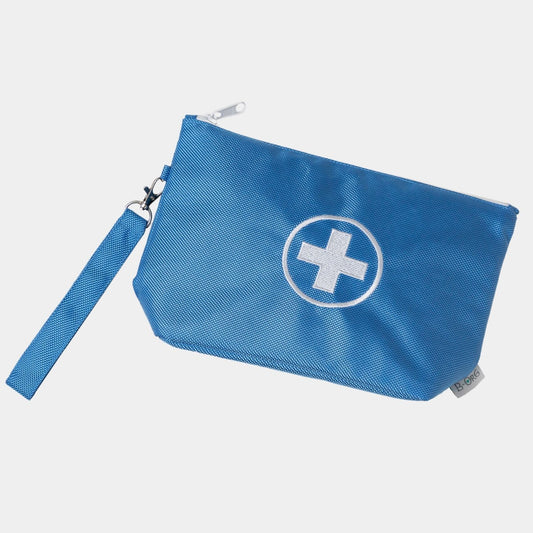Botiquín, en color Azul, para guardar y transportar fácilmente las medicinas de toda tu familia a donde vayas.