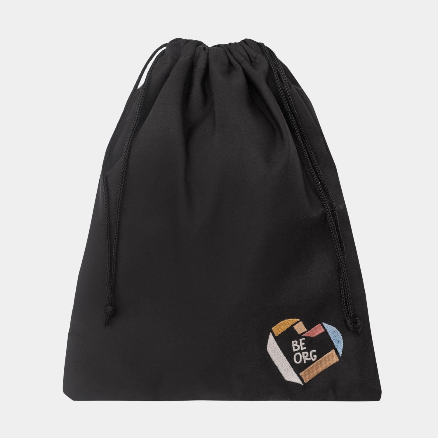 Bolsa Zapatera en color Negro. Bolso de tela suave y resistente que protege tus zapatos dentro de la maleta y los separa de tu ropa manteniendola limpia y tu maleta ordenada.