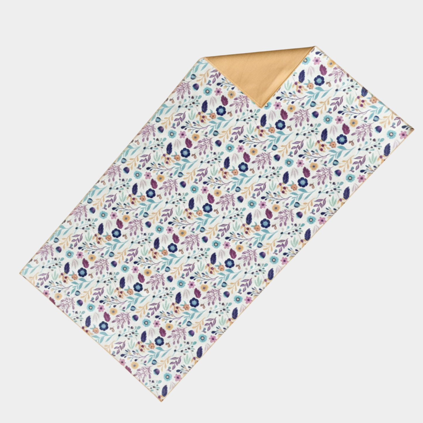 Toalla de Microfibra Grande Flores Beige