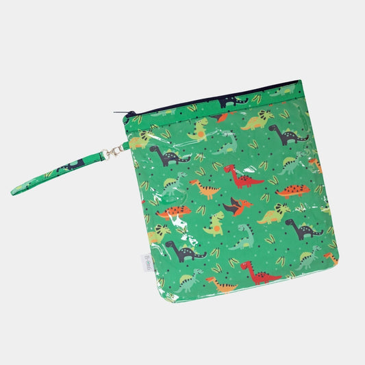 Neceser Plastificado en print Dinosaurios. Neceser 100% impermeable, plastificado por dentro y por fuera.