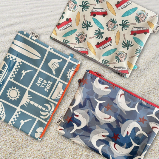 Neceser Impermeable Chico Surf Beige