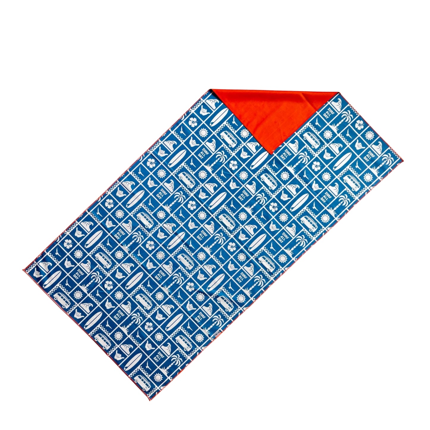 Toalla De Microfibra Grande Surf Azul